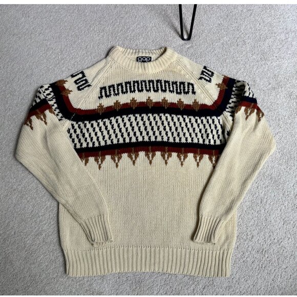 Vintage GAP Nordic Fair Isle Ski Sweater XL - Picture 4 of 13